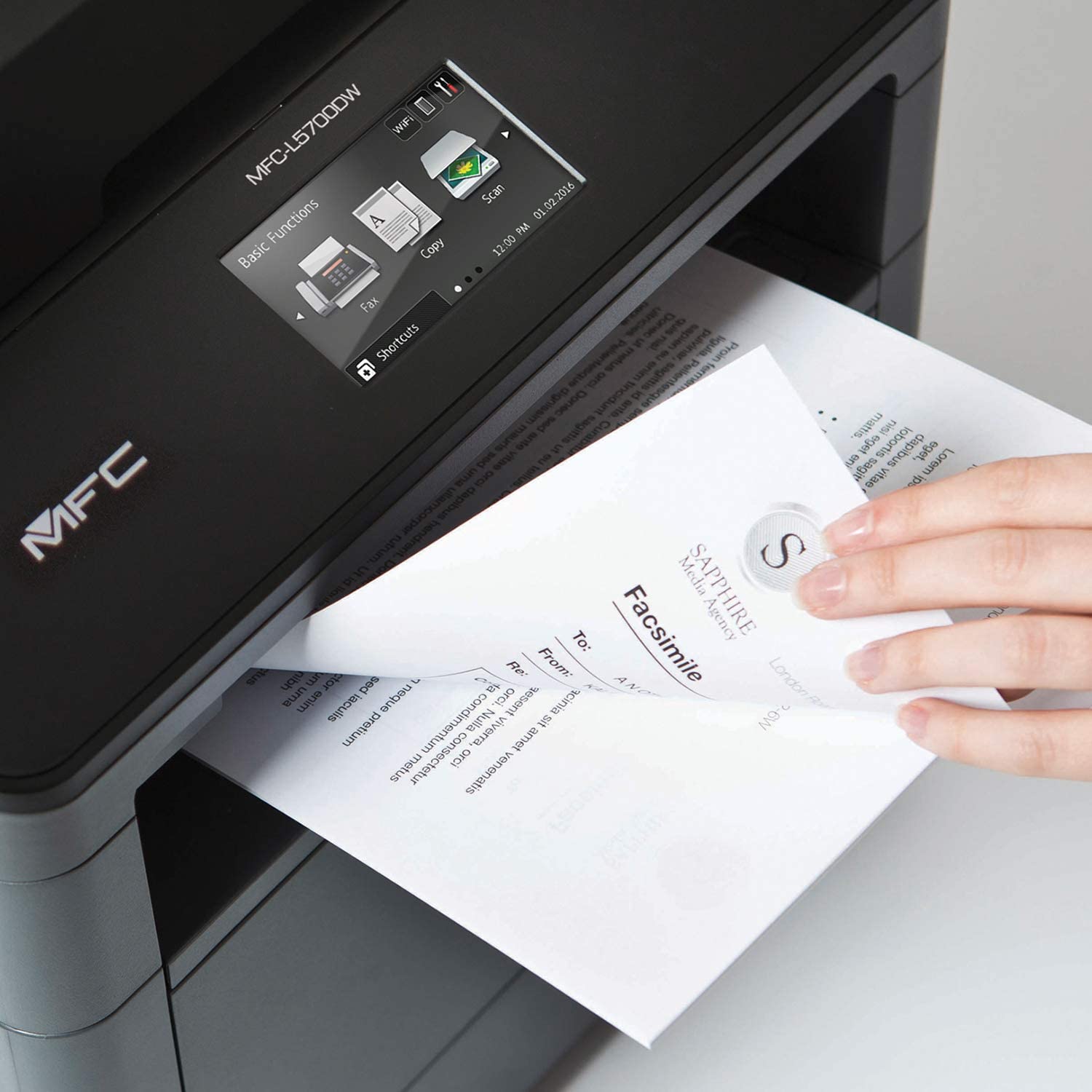 Brother Monochrome Laser Multifunction All-in-One Printer, MFC-L5700DW, Flexible Network Connectivity