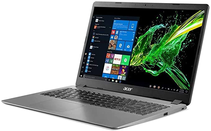 2020 Acer Aspire 3 15.6" Full HD 1080P Laptop PC, Intel Core i5-1035G1 Quad-Core Processor, 8GB DDR4 RAM, 256GB SSD, Ethernet, HDMI, Wi-Fi, Webcam, Numeric Keypad, Windows 10 Home, Steel Gray