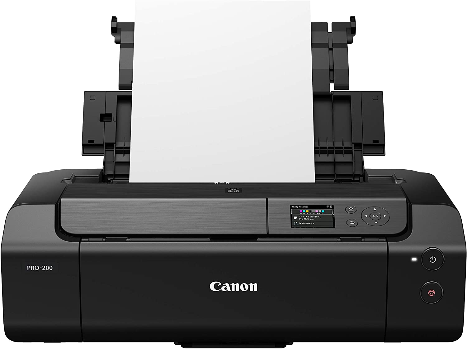 Canon PIXMA PRO-200 Wireless Professional Color Photo Printer, Prints up to 13"X 19", 3.0" Color LCD Screen, & Layout Software and Mobile Device Printing, Black