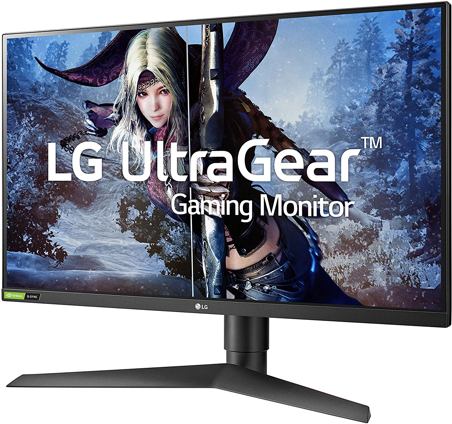 LG 27GL83A-B 27 Inch Ultragear QHD IPS 1ms NVIDIA G-SYNC Compatible Gaming Monitor, Black